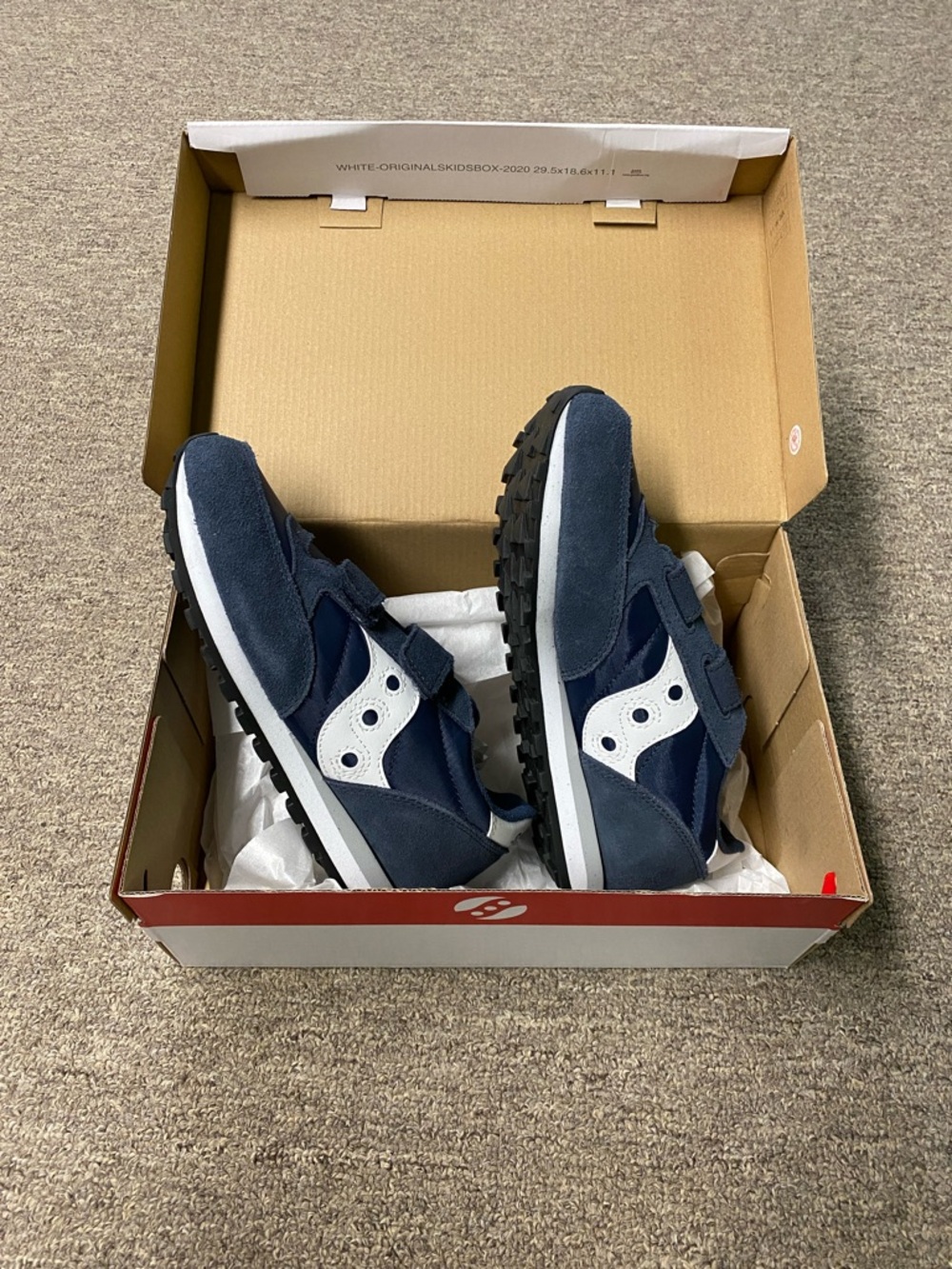 NWT Saucony Jazz Double HL Navy/White - 4M